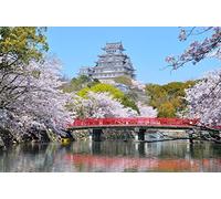 Haeran River Belle Vue Sur Le Château De Himeji Au Japon Bricolage 5D Diamant Peinture Par Numéro Kits Uniques Décoration Murale Maison Cristal Strass Décoration Murale