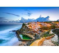 Haeran River Paysage De Bord De Mer De La Petite Ville De Sintra Portugal Diy 5D Diamond Painting By Number Kits Uniques Home Wall Decor Cristal Strass Wall Decor