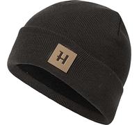Härkila Annaboda 2.0 HSP Bonnet de chasse pour l'automne et l'hiver 50 % laine mérinos - Bonnet d'hiver pour la chasse avec logo, marron, Taille unique