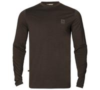 Härkila - Base All Season L/S T-Shirt - Haut en mérinos - S - shadow brown