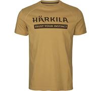 Härkila | Logo t-Shirt 2-Pack | Vêtements & Équipement de Chasse pour Professionnels | Design Scandinave Haut de Gamme Durable |Antique Sand/Dark Olive, M