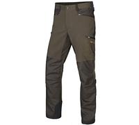 Härkila Pantalon de chasse robuste Ragnar pour homme en marron et orange • Pantalon extensible pour la chasse avec ouvertures d'aération • Pantalon d'extérieur imperméable avec tailles