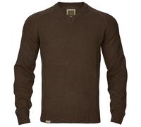Härkila - Vincent Merino Pullover V-Ausschnitt - Pull en laine mérinos - L - demitasse brown