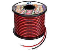 Haerkn 0.3mm² 22awg Fils électrique en Silicone 2x30 Mètres par axe Cable | Cable fil de cuivre étamé multibrins Résistant à Haute Température anti-corrosion et facile à souder,Ultra flexible et doux