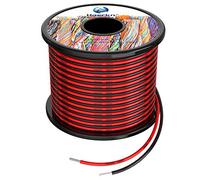 Haerkn 0.5mm² 20awg Fils électrique en Silicone 2x30 Mètres par axe Cable | Cable fil de cuivre étamé multibrins Résistant à Haute Température anti-corrosion et facile à souder,Ultra flexible et doux