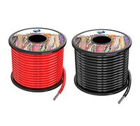 Haerkn Fil électrique en Silicone 3.3mm² 12awg 2x10 Mètres par axe Cable | Cable fil de cuivre étamé multibrins Résistant à Haute Température anti-corrosion et facile à souder,Ultra flexible et doux