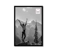 Haes Deco cadre photo en plastique Easy Frame noir A4 21x29,7 cm avec protection en verre acrylique