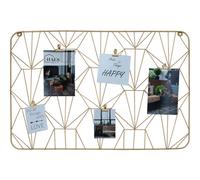 Haes Deco cadre photo mural industriel en métal bronze Dale 60x40 cm avec 5 pinces