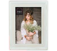 Haes Deco cadre photo Nancy vintage blanc en bois pour photo 13x18 cm