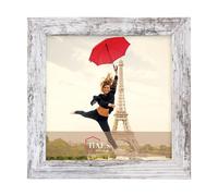 Haes Deco cadre photo Paris blanc/marron 20x20 cm en bois MDF