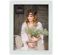 Haes Deco cadre photo vintage Nancy blanc en bois pour format 20x30 cm