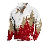 Hässlich Pull de Noël pour homme, sweat-shirt de Noël pour homme, surdimensionné, pull de Noël avec motifs de Noël, décontracté, pull d'hiver amusant, pour Noël, Polo, Patrie