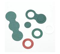 HAEUYA Joint d'isolation de batterie en papier d'orge - plat d'orge/PET for 18650 21700 26650, multicolore, divers paquets(Solid Red,21700 GASKET1000PCS)