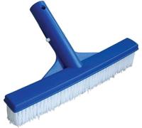HAF® Brosse de piscine bleue de 25 cm de large | Brosse robuste et avec poils stables | Brosse de piscine avec raccord pour tige télescopique | Pour un nettoyage facile de la piscine et de la piscine