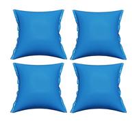 HAF® Coussin d'air de piscine 120 x 120 cm pour l'hivernage en bleu | Quantité : 4 pièces | Coussin de piscine gonflable pour couvrir la piscine en hiver | Coussin pour couverture de piscine