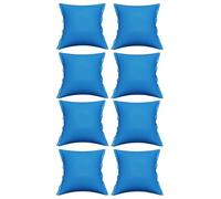 HAF® Coussin d'air de piscine 120 x 120 cm pour l'hivernage en bleu | Quantité : 8 pièces | Coussin de piscine gonflable pour couvrir la piscine en hiver | Coussin pour couverture de piscine