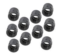 HAF® Lot de 10 manchons filetés en PVC avec 2 filetages intérieurs 1 1/4" | Manchon de transition en PVC U gris pour raccords de tuyaux, tuyaux de piscine, etc. | 1,25" | Qualité : fabriqué en Europe