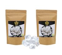 HAF® Morceaux de sel blanc Halit 2 kg | Morceaux de sel gemme grossier sans additifs et naturels de la gamme Salt au Pakistan | Pierres de sel | Morceaux de saumure | Taille : 2-5 cm | Quantité : 2 x