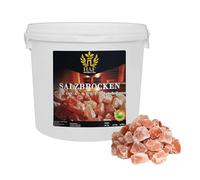 HAF® Morceaux de sel rose 5 kg | Gros sel gemme sans additifs et naturels de la gamme Salt au Pakistan | Pierres de sel | Morceaux de saumure | Dimensions : 2-5 cm | Quantité : 1 x 5 kg dans un seau