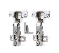 HAFELE 110 Degré Recouvrante Charnieres sans Amortissement pour Meuble Armoires de Porte de Placard Cuisine Complètement en Applique Allemagne Marque Lot de 2