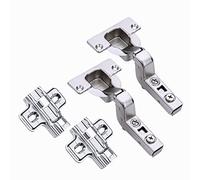 HAFELE 95 Degré Rentrant Fortes Charnieres 40mm Supérieure avec Amortisseur Intégré pour Porte Lourd et Épaisse Mécanisme de Fermeture Automatique Charnière pour Armoires Cuisine Soft Close Lot de 2