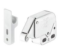 Hafele Fixation latérale - Mini loquet tactile - Pour ouvrir les portes de placard - Plaqué zinc