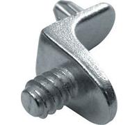 Hafele Lot de 12 tiges de Support d'étagère en Acier 5 mm pour Cuisine, Chambre à Coucher