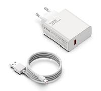 Hafiuege 120W USB Chargeur Chargeur pour Xiaomi 15 14 13 Ultra 14T 13T 12T 11T Pro Redmi Note K70 K60 K50, Chargeur Rapide USB Power Chargeurs Portables avec 6A Type C câble 1M