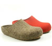 Haflinger 711033 Grizzly Michel Chaussures Femme Homme Pantoufles Laine , Taille:44 EU, Couleur:Marron