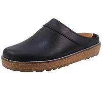 HAFLINGER 818070-0 Travel-Clog Neo Sabots en Cuir Unisexe pour Adultes, Pointure:44 EU, La Couleur:Noir