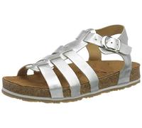 Haflinger 819057 fille Sandales Bride cheville, Argenté (Silber 1113), 32 EU