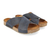 HAFLINGER 819412-0-5 Bio Mio Sabots en Cuir pour Hommes, Pointure:38 EU, La Couleur:Bleu