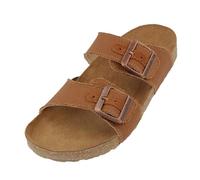 HAFLINGER Bio Andrea Sandales en cuir, Camel Canvas 4001, 38 EU