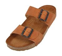HAFLINGER Bio Andrea Sandales en cuir, Caramel Country, 38 EU