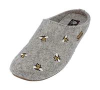 HAFLINGER Chaussons Femme Everest Api 484016, Pointure:40 EU, La Couleur:Gris