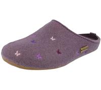 HAFLINGER Chaussons Femme Everest Farfalline 484014, Pointure:39 EU, La Couleur:Violet