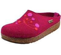 HAFLINGER Chaussons Mixte Adulte Grizzly Amaya 751009, Pointure:38 EU, La Couleur:Rouge