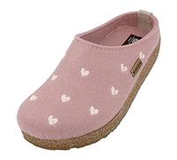 Haflinger Chaussons mixte adulte Grizzly Cuoricino 741031, Pointure:40 EU, La couleur:rose