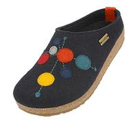 HAFLINGER Chaussons mixte adulte Grizzly Faible 731086, Pointure:41 EU, La couleur:bleu