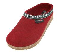 HAFLINGER Chaussons Mixte Adulte Grizzly Franzl 711001, Pointure:37 EU, La Couleur:Rouge