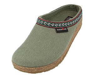 HAFLINGER Chaussons Mixte Adulte Grizzly Franzl 711001, Pointure:37 EU, La Couleur:Vert