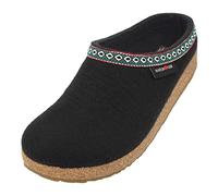 HAFLINGER Chaussons Mixte Adulte Grizzly Franzl 711001, Pointure:40 EU, La Couleur:Noir