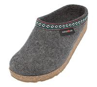 HAFLINGER Chaussons Mixte Adulte Grizzly Franzl 711001, Pointure:43 EU, La Couleur:Gris