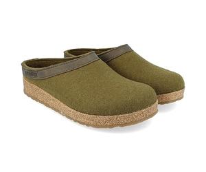 HAFLINGER, Chaussons Mixte Adulte Grizzly Torben 713001, Pointure:38 EU, La Couleur:Vert
