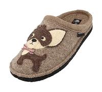 HAFLINGER Chaussons pour Femme Flair Chihuahua 313087, Pointure:40 EU, La Couleur:Beige