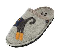 HAFLINGER Chaussons pour Femme Flair Cucho 313080, Pointure:37 EU, La Couleur:Gris