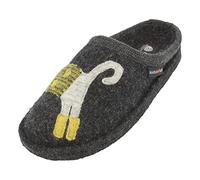 HAFLINGER Chaussons pour Femme Flair Cucho 313080, Pointure:38 EU, La Couleur:Gris