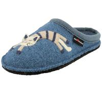 HAFLINGER Chaussons pour Femmes Flair Choupette 313104, Pointure:37 EU, La Couleur:Bleu