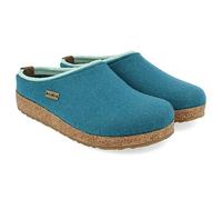 HAFLINGER Chaussons pour Femmes Grizzly Kris 711056, Pointure:39 EU, La Couleur:Turquoise