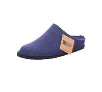 Haflinger Chaussures Femme Homme Pantoufles Feutre de laine Flair Soft 311010, Taille:36 EU, Couleur:Bleu